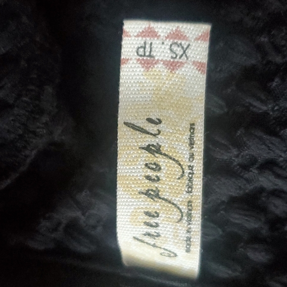 Free People Key Hole Sexy Back Dress Black Longsleeve Xsmall - Picture 9 of 10